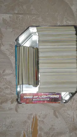 Pokemon TCG Lot, Ring of Lightning Deck box in Tin with Charizard Coin 556 cards - Image 5