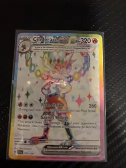 2024 Pokemon SV Stellar Crown SCR EN Cinderace ex #157/142 - Image 1