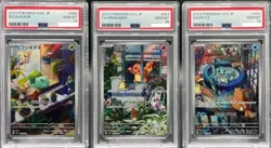 Bulbasaur Charmander Squirtle AR SVG Special Deck Set Pokemon NM Psa 10 - Image 1