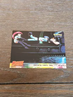 Meowth Times Two #23 Mewtwo Strikes Back Topps Blue Label Pokemon 1998 LP - Image 1