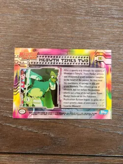 Meowth Times Two #23 Mewtwo Strikes Back Topps Blue Label Pokemon 1998 LP - Image 2