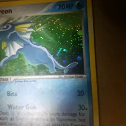 Vaporeon 6/17 - Holo Cosmos 2006 Nintendo Pop Series 3 POKEMON CARD - MP - Image 4