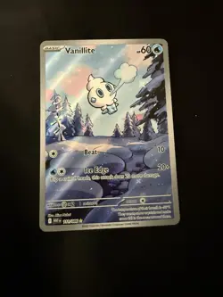 Pokemon Vanillite 111/086 Sv: White Flare Illustration Rare Holo English TCG - Image 1