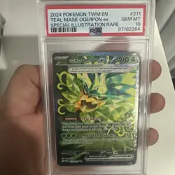 2024 Pokemon TWM EN 211/167 Teal Mask Ogerpon ex Special Illustration PSA 10 - Image 3