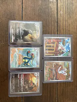 Pokemon Black Bolt Japanese Art Rare And SAR 5 Card Lot Excadrill - Image 1