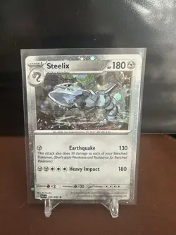 Steelix Paradox Rift Reverse Holo Pokemon TCG Scarlet & Violet Rare Card 125/182 - Image 1