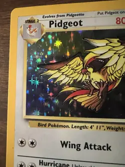 Pokemon TCG Pidgeot Jungle 8/64 Holo Unlimited Holo Rare - Image 2