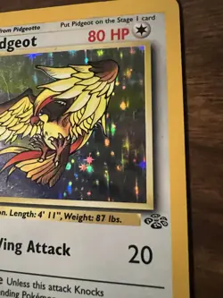 Pokemon TCG Pidgeot Jungle 8/64 Holo Unlimited Holo Rare - Image 3