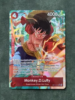 Monkey.D.Luffy OP12-015 SR - Legacy Master Alternate Art - One Piece Card NM - Image 1