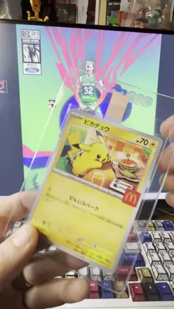 Pikachu 020/M-P McDonald's Mega 2025 Burgerchu Promo Japanese Pokemon Card NM+ - Image 2
