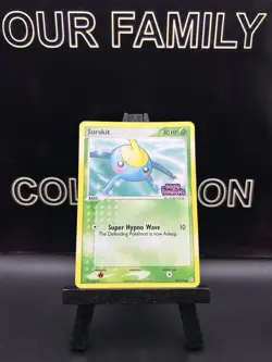 🔳 2006 EX Holon Phantoms Surskit HOLO 82/110 Pokemon Card MP w Stamp - Image 1