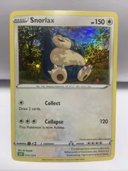 Pokemon Snorlax Trading Card Game Classic Holo 016/034 NM Condition - Image 1