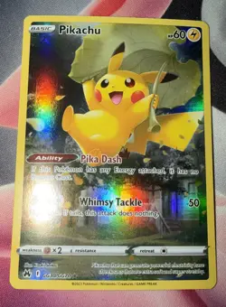 Pikachu GG30/GG70 Crown Zenith: Galarian Gallery Holo Pokemon Tcg Card 2023 Game - Image 1