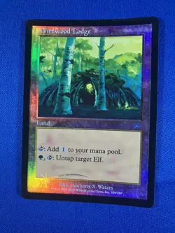 1x FOIL WIREWOOD LODGE x1 Damaged Onslaught MtG Magic fast shipping - Image 1
