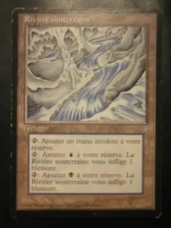 mtg magic underground river ICE AGE FRENCH fr riviere souterraine ere glaciaire - Image 1
