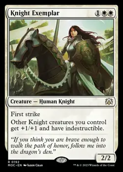 1x Knight Exemplar NM-Mint, English Commander: March of the Machine MTG Magic - Image 1