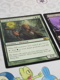 C2908 MAGIC MTG CORE SET 2013 ELVISH ARCHDRUID DISCIPLE OF BOLAS MP RARE - Image 3