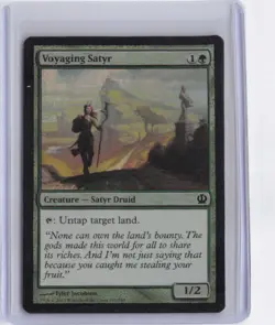 MTG Theros #182 Voyaging Satyr Common Foil - Image 1