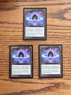 3x (Three copies) Lotus Petal - Tempest MTG Magic The Gathering - NM Unplayed - Image 1