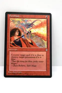 MTG, PYROBLAST, ICE AGE, NM, NEVER BEEN PLAYED - Image 1