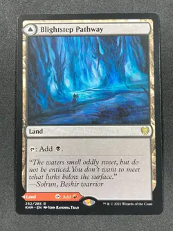 1x Blightstep Pathway Searstep Pathway, English Kaldheim MTG Magic VLP - Image 1