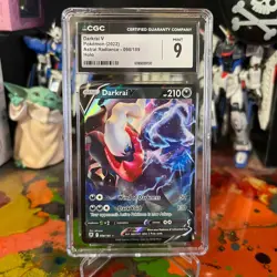 Pokemon 2022 Astral Radiance Darkrai V 098/189 Holo CGC 9 - Image 1