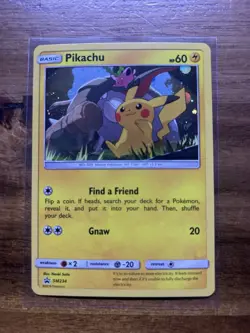 Pikachu SM234 Black Star Promo Cosmos Holo Pokemon Card- NM - Image 1