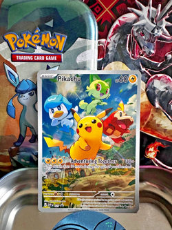 Pokemon TCG Pikachu SVP 027 Promo Paldea Evolved Black Star - Image 1