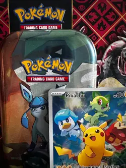 Pokemon TCG Pikachu SVP 027 Promo Paldea Evolved Black Star - Image 2