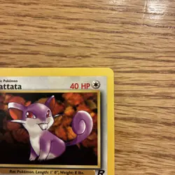 Pokemon TCG Team Rocket 1st Edition Regular Finish Rattata 66/82 Card - Image 3