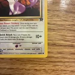 Pokemon TCG Team Rocket 1st Edition Regular Finish Rattata 66/82 Card - Image 4