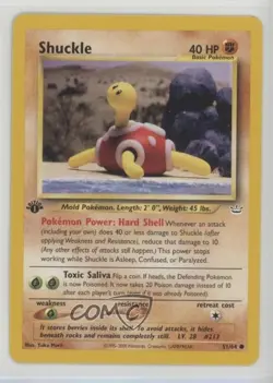 Shuckle 1st Ed. Pokemon Neo Revelation #51 2001 - Image 1