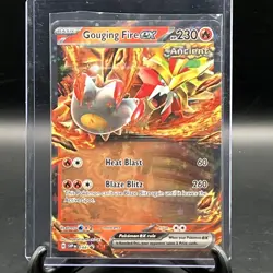 Pokemon TCG Gouging Fire EX SVP 144 Scarlet Violet Black Star Promo Card NM - Image 1