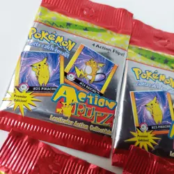 Pokemon Premier Edition Action Flipz Sealed Packs - Vintage (Lot of 5 Packs) - Image 5