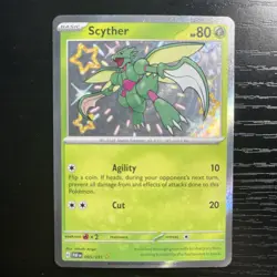 Scyther - 095/091 - Pokemon Paldean Fates Shiny Rare Card NM - Image 1