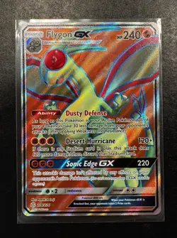 Pokemon Flygon GX Full Art Ultra Rare (218/236) Sun & Moon Cosmic Eclipse - Image 1