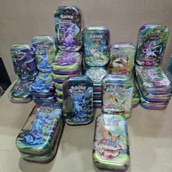 Pokemon Prismatic Evolutions Mini Tins LOT OF 26 - Image 1