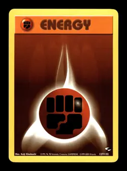 6-02-08 PWE pokemon unplayed . 2000 nintendo gym heroes energy #127/132 - Image 1