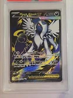 2025 Pokemon Mega Evolution Absol ex Ultra Rare #161/132 PSA 10 - Image 2