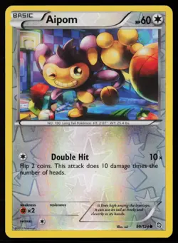 Aipom 99/124 Reverse Holofoil Pokemon TCG Dragons Exalted LP - Image 1
