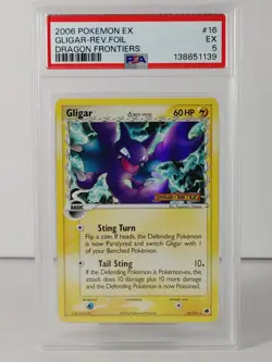 Gligar - Dragon Frontiers stamped - POKEMON - 16/101 - Holo - PSA 5 - Image 1