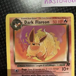 Pokemon Dark Vaporeon 45/82 & Dark Flareon 35/82 Team Rocket set LP/MP Condition - Image 2