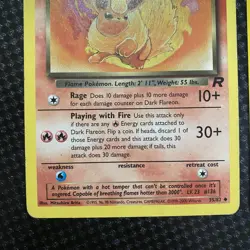 Pokemon Dark Vaporeon 45/82 & Dark Flareon 35/82 Team Rocket set LP/MP Condition - Image 3