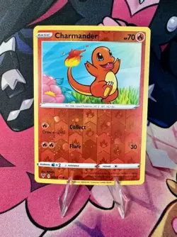 Charmander #023/185 - Pokemon TCG - Vivid Voltage - Reverse Cosmos Holo - Promo - Image 1