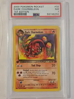 2000 Pokemon Team Rocket 1st Edition Dark Charmeleon #32 PSA 7 NM Near Mint - Image 1