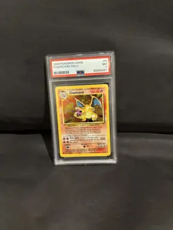 1999 Pokemon Game Charizard Holo #4 Base Set PSA 7 Nm - Image 1