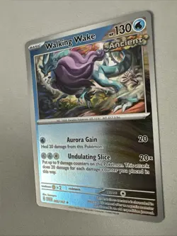 Pokemon TCG * SV Twilight Masquerade * 63/167 Walking Wake REVERSE HOLO Rare NM - Image 2