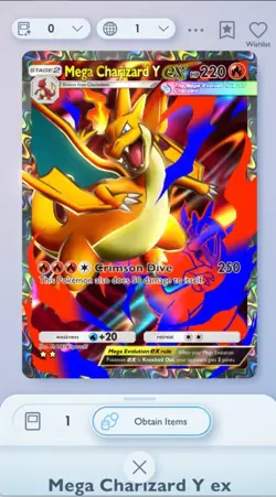 Pokemon TCG Pocket - Mega Charizard EX 2 ⭐ Crimson Blaze - B1a - ENGLISH - Image 1
