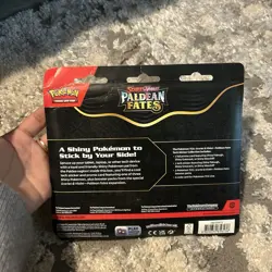 Sealed Pokemon Scarlet & Violet Paldean Fates Fidough Tech Sticker Collection - Image 3