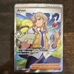 Arven 235/198 Pokemon Scarlet & Violet Base Set Holo Ultra Rare Full Art NM - Image 1